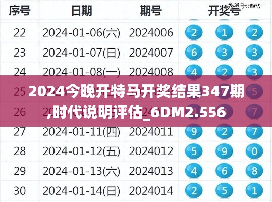 2024今晚开特马开奖结果347期,时代说明评估_6DM2.556