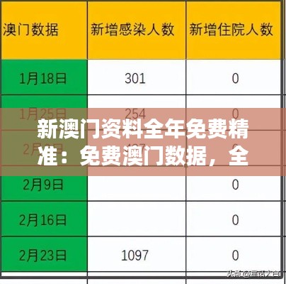 新澳门资料全年免费精准：免费澳门数据，全方位服务体验