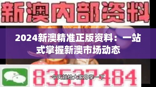 2024新澳精准正版资料：一站式掌握新澳市场动态