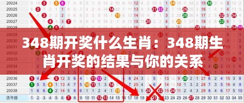 348期开奖什么生肖：348期生肖开奖的结果与你的关系