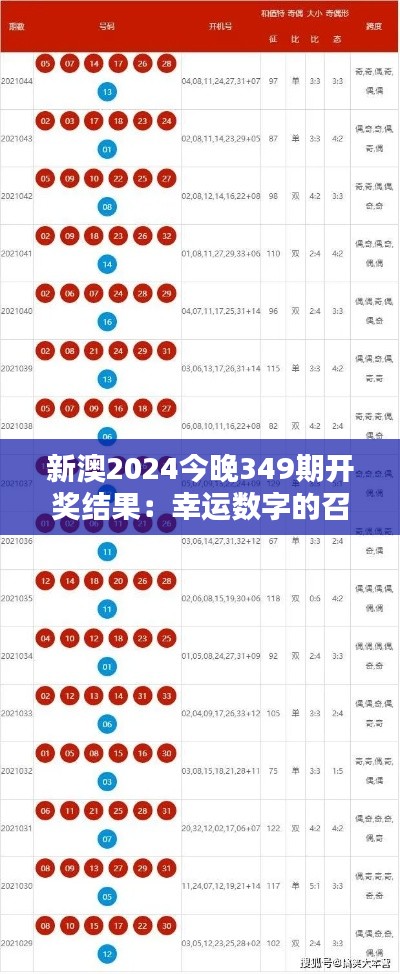 新澳2024今晚349期开奖结果：幸运数字的召唤，谁能成为赢家？