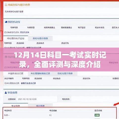 12月14日科目一考试实时记录与深度评测全攻略