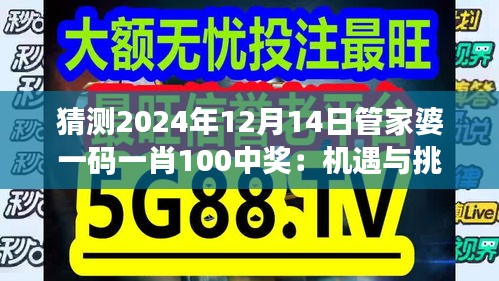 猜测2024年12月14日管家婆一码一肖100中奖：机遇与挑战并存