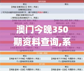 澳门今晚350期资料查询,系统解答解释落实_专业款19.761