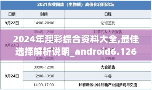 2024年澳彩综合资料大全,最佳选择解析说明_android6.126