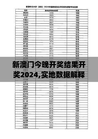 新澳门今晚开奖结果开奖2024,实地数据解释定义_iPad10.665