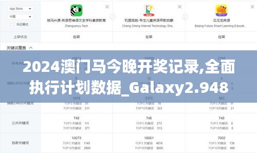 2024澳门马今晚开奖记录,全面执行计划数据_Galaxy2.948