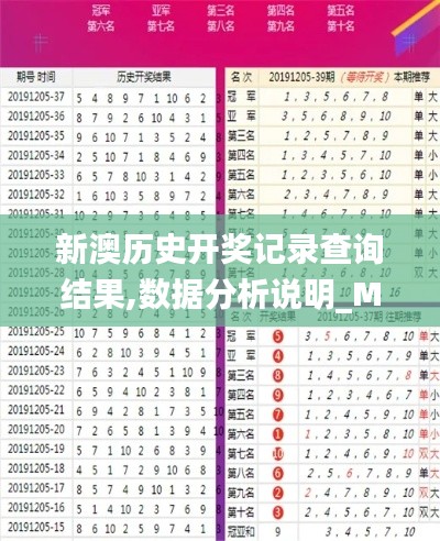 新澳历史开奖记录查询结果,数据分析说明_MR10.978