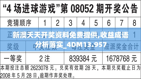 新澳天天开奖资料免费提供,收益成语分析落实_4DM13.957