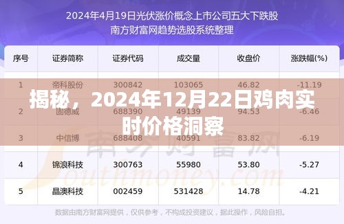 揭秘，鸡肉实时价格洞察——2024年12月22日深度解析