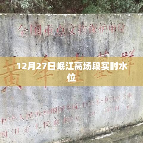 岷江高场段实时水位监测报告