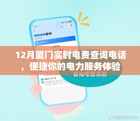 厦门实时电费查询电话，电力服务一键便捷查询