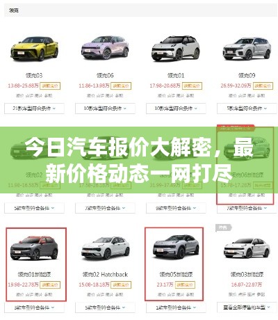 今日汽车报价大解密，最新价格动态一网打尽