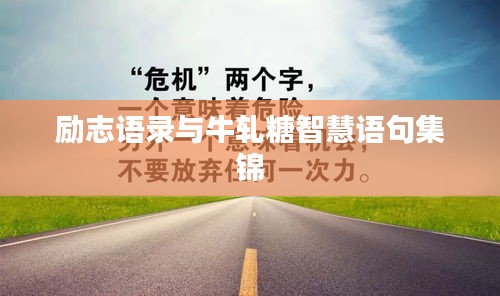 励志语录与牛轧糖智慧语句集锦