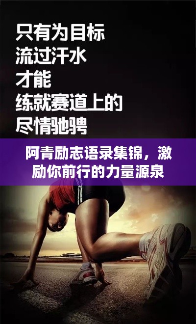 阿青励志语录集锦，激励你前行的力量源泉