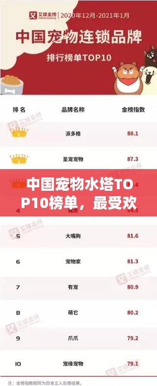 中国宠物水塔TOP10榜单，最受欢迎宠物水塔排名！