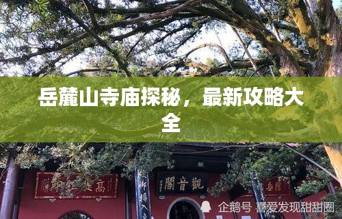 岳麓山寺庙探秘，最新攻略大全