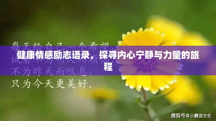 健康情感励志语录，探寻内心宁静与力量的旅程