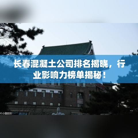 长春混凝土公司排名揭晓，行业影响力榜单揭秘！